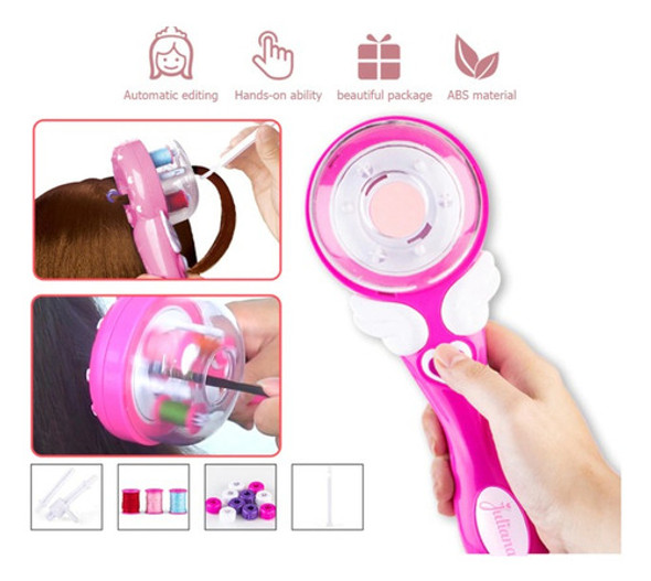 Juliana Trenzador Para Pelo Automático Con Accesorios 1