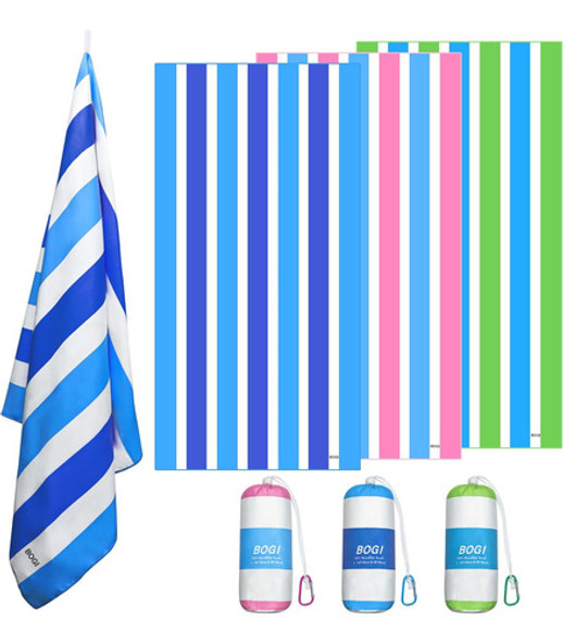 Juego De Toallas De Playa De Microfibra Bogi, Toalla De P... 0