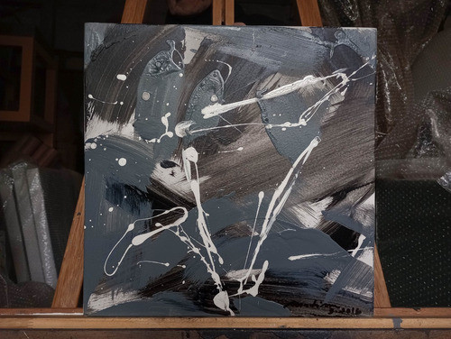 Pintura Acrílico 37x37cm Original Artista Carlos Martinez 0