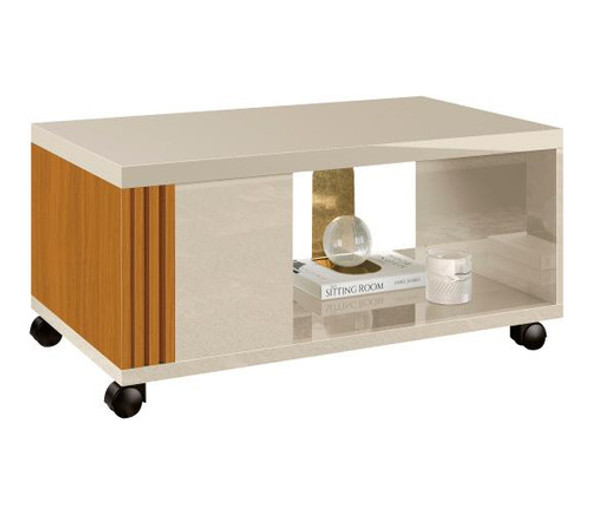 Mesa De Centro Prática Off White Cedro 17955 Edn 0 Mesa De Centro Prática Off White Cedro 17955 Edn 0