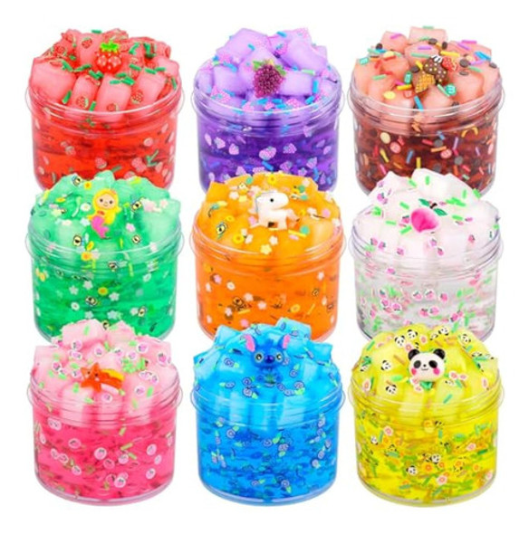 Paquete De 9 Cubos De Gelatina De Slime Para 0