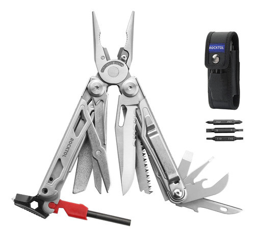 Alicates Multiherramienta Rocktol Multitool 22 En 1 Con Ence 0