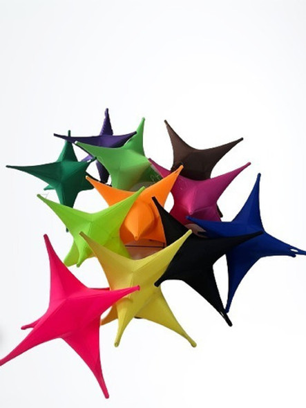 Estrela Malha Tecido Decoração Eventos - Preto 1 Estrela Malha Tecido Decoração Eventos - Preto 1