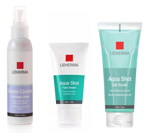 Kit Sense Locion + Gel Exfoliante + Hidratante Lidherma 0