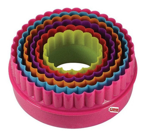 Set 6 Cortantes Circulares Repostería - Ciudad Cotilón 0