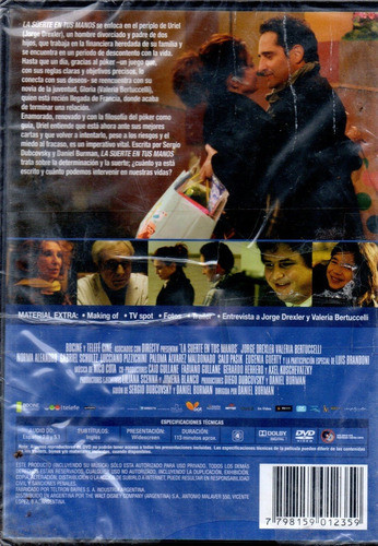 La Suerte En Tus Manos - Dvd Nuevo Original Cerrado - Mcbmi 1