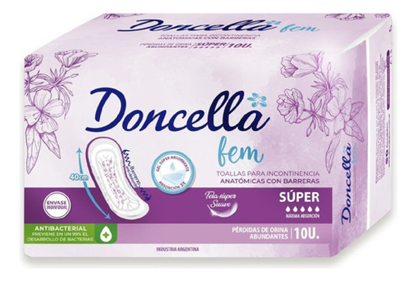 Doncella Toallas Para Incontinencia Super X 10 0