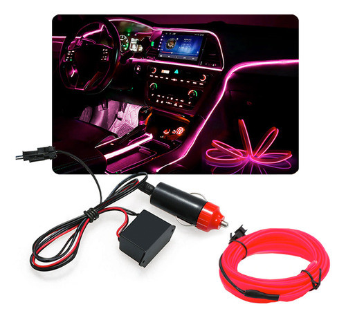 Fita Led Painel Fielder 1998 Luz Interna 5m Rosa Pink 0