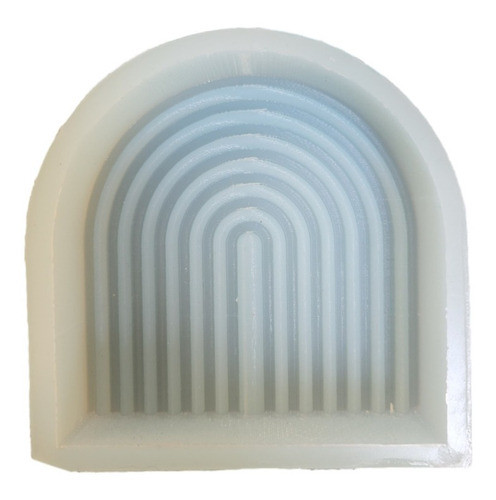Molde Silicona Arcoiris 7x7cm Velas Resina Decoracion Arte 0