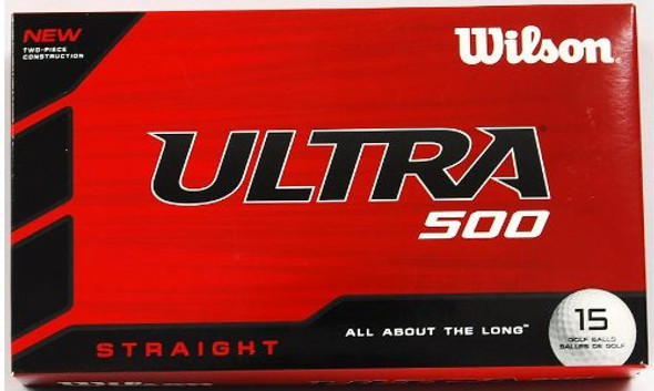 Balón De Golf Recto Wilson Ultra 500 (paquete De 15), Blanco 0