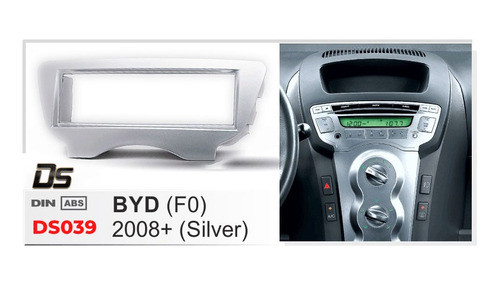 Marco Adaptador Radio Byd F0 2008-2015 Gris 1 Din 1