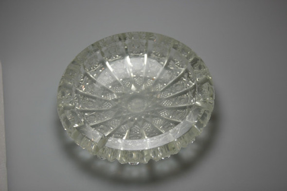 Cenicero Centro De Mesa Cristal Tallado Vintage 1