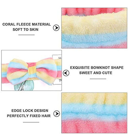 Diadema De Spa - Paquete De 6 Bandas Para El Cabello Con Laz 1