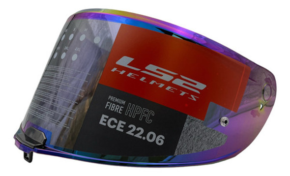 Repuesto Visor Ridium Rainbow Para Casco Ls2 Ff811 0