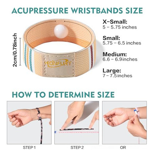 Pulseras Antinauseas P/ Aliviar Mareo Por Movimiento 4u-s 1