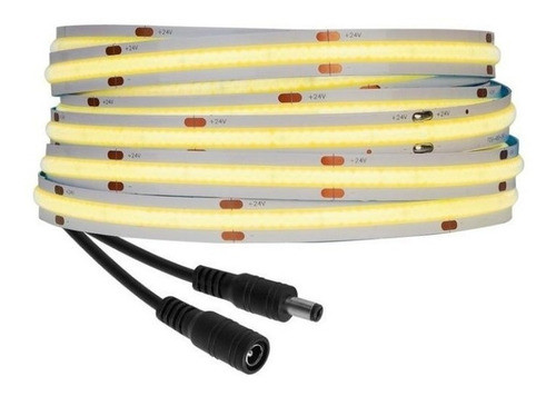 Tira Led Cob 5m Luz Continua Potente 12v 0