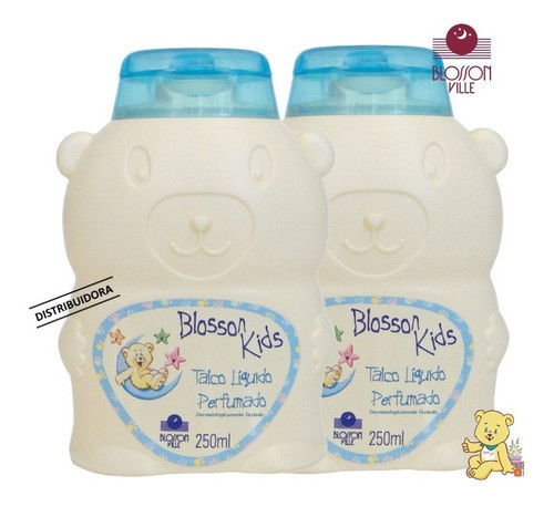 Kit 2 Talco Líquido Perfumado 250ml - Blosson Ville Kids 0