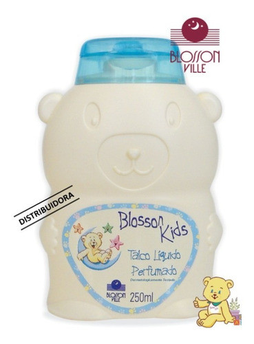 Kit 2 Talco Líquido Perfumado 250ml - Blosson Ville Kids 1