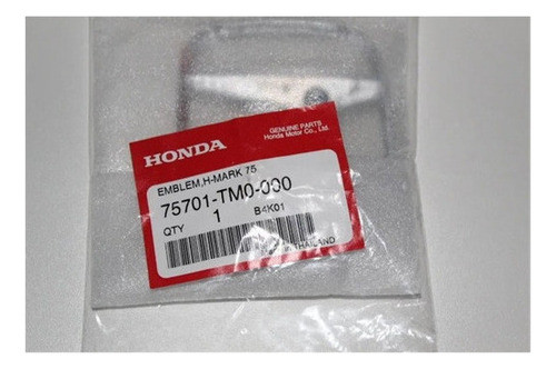 Emblema Traseiro H - Honda City 2014 0