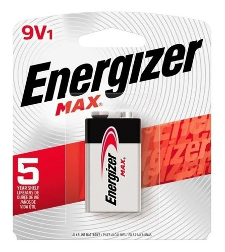 Batería Pila 9v  Energizer Max 0
