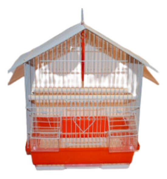 Jaula Para Pájaros, Canarios, Loros Techo Rancho 0
