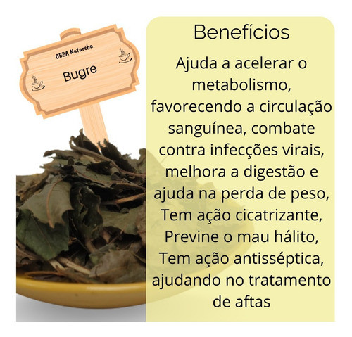 Chá De Bugre 100% Puro - Legitimo Chá De Porangaba 50g 1