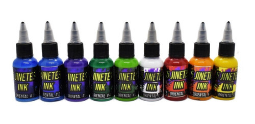 Tintas Tattoo 5 Jinetes Ink 1oz. Set Oriental (x9 Unidades) 0