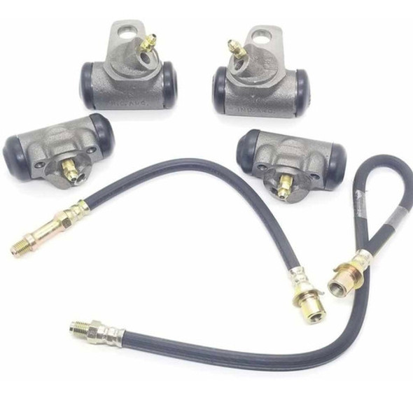 Kit 4 Cilindros De Rueda + 3 Flexibles Para Chevrolet C10 0 Kit 4 Cilindros De Rueda + 3 Flexibles Para Chevrolet C10 0