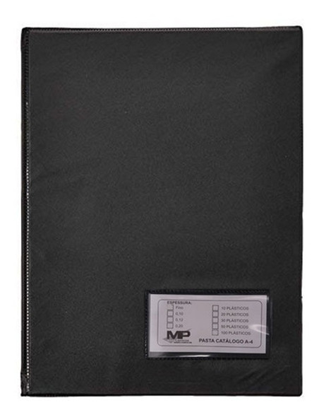 Pasta Catálogo Preta Com 100 Envelopes 0