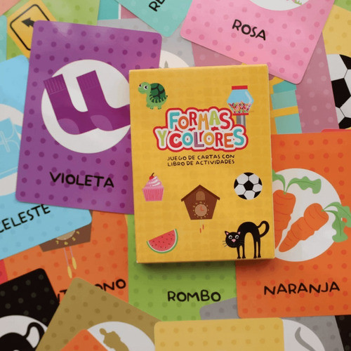 Formas Y Colores Cartas Educativas Didáctico Letra Flashcard 0