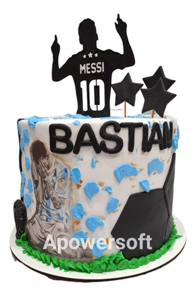 Torta Temática Messi Argentina 0
