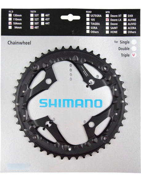 Coroa Shimano Deore Lx 48 Dentes M670 3x10 0