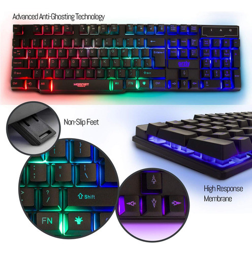 Paquete De Juegos: Teclado Rgb, Mouse, Tapete Y Auriculares 1