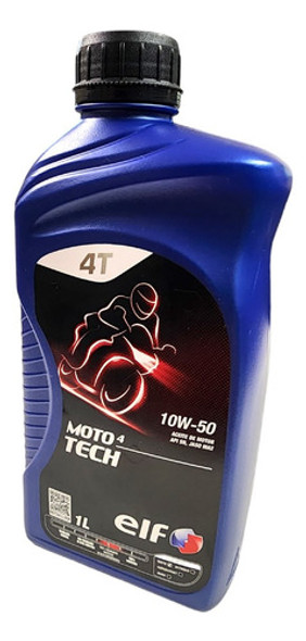 Aceite Sintetico Moto 10w50 Elf Moto Tech 4t Premium Antares 1