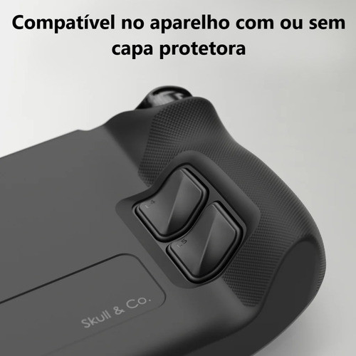 Grip Para Steam Deck Botões Traseiros Proteção Skull & Co 1