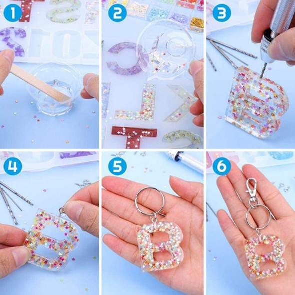 Moldes De Números De Letras 236pcs Para Fundição De Resina, 1