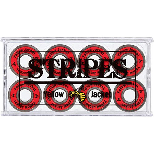 8x Rulemanes Para Skate Abec 9 608 Yellow Jacket - Rojo 1