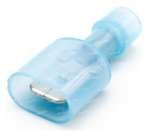 50 Terminales Preaislado Pala Macho 6.3 Azul B22 1.3-2.6mm2 0