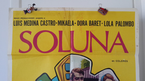 Afiche Cine Poster Película Soluna Marcos Madanes 1968 1