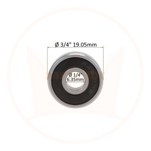 2 Rolamentos R4ars Ø6.35 1/4 X Ø19.05 3/4x 7.14 9/32 R4a-2rs 1