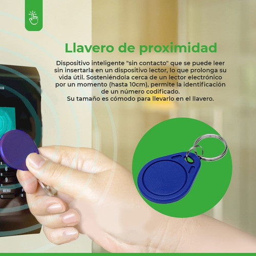 Llavero Rfid De Proximidad Control De Accesos 125khz X5 1