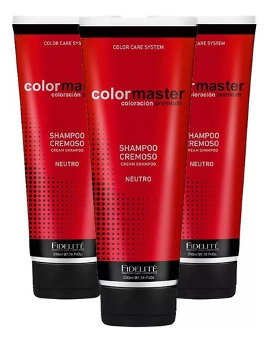 Fidelité Colormaster Shampoo Cremoso Neutro Ph 6,5 230ml X3 0