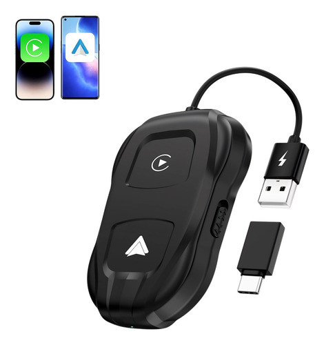 Adaptador Inalambrico 2 En 1  Carplay & Android Auto / Mike 0