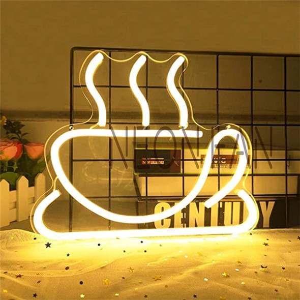 Cartel Neon Led  Cafe - Varios Rubros Comercio 0