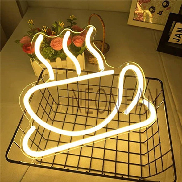 Cartel Neon Led  Cafe - Varios Rubros Comercio 1