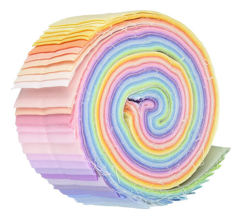 Rollo De Tela Kona Solidos Pastel, 41 Piezas, Medidas Variad 0