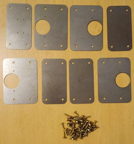 4 Kit 35 Reparación Bisagra Cazoleta Acero Esp 0.9mm 0