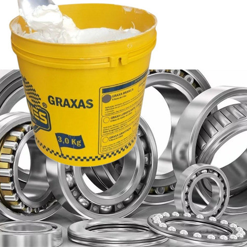 Graxa Branca Para Rolamento Cubo Roda Alta Temperatura 3kg 1