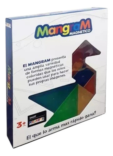 Magnific Mangram Tangram Bloques Magneticos + Cartas 0