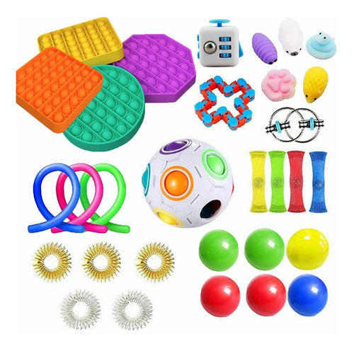 Brinquedo Antiestresse Fidget Cube 31 Unidades 0